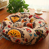 SHOPMOCHO Round Floor Cushion Pillow Thickened Tatami Yoga Mat for Meditation Machine Washable Seat Cushion Office Sleeping Mat