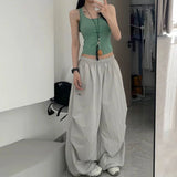 Shopmocho Oversized Black Sweatpants Women Y2K Harajuku Baggy Joggers Summer Streetwear Wide Leg Pants Korean Fashion Casual Trousers New