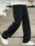 SHOPMOCHO Men's Wide Leg Jeans - Oversized Straight Fit Denim Pants with Casual Drop Crotch
