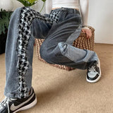 SHOPMOCHO 2025 Autumn Women's Blue Y2k Baggy Jeans Harajuku Japanese 2000s Style Denim Trousers American Vintage Jean Pants Trashy Clothes