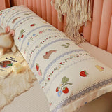 SHOPMOCHO 100% Cotton Pillow Cover Comfortable Pillow Case 90/120/150/180cm Long Bedside Cushion Cover Sweet Girl Pillow Covers Decorative