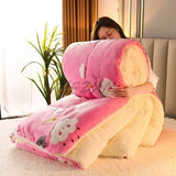 SHOPMOCHO Plaid Super Thick Warm Spring Blankets for Winter Autumn Milk Fleece Thicken Warmth Sleeping Blanket Soft Fluffy Comforter Quilt