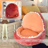 SHOPMOCHO Shark Shaped Lazy Cushion on The Ground,Tatami Futon Bedroom Balcony Bay Window Floor Soft Cushion,Children's Reading Area Chair