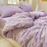 SHOPMOCHO Floral Style Duvet Cover Breathable Quilts Cover Single/Double/Queen Size Comforter Cover Home Bedding (Pillowcase Need Order)