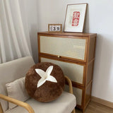 SHOPMOCHO ins cute soft cute mushroom tomato futon cushion bed cushion doll throw pillow lazy living room sofa pillow