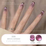 Shopmocho Blue Crystal Magnet Cat's Eye Gel Reflective Laser Reflective Semi Permanent UV LED Gel Polish 8ml Nail Art Varnishes