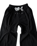 Shopmocho Casual versatile fashion trend personalized fashion street loose black rock Wide Leg Men Korean  Trousers  Streetwear pants