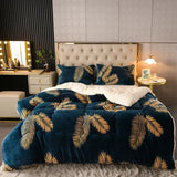 SHOPMOCHO Plaid Super Thick Warm Spring Blankets for Winter Autumn Milk Fleece Thicken Warmth Sleeping Blanket Soft Fluffy Comforter Quilt
