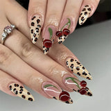 Shopmocho Pipe Nail French Stereo Bear Bow Pearl Manicure Fake Nails