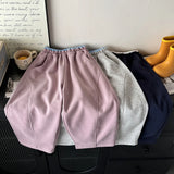 SHOPMOCHO Spring Casual Children Pants Girls Elastic Waist Loose Fit Sweatpants Soft Kids Boys Sport Trousers