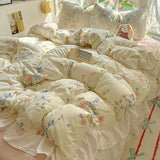 SHOPMOCHO 3pcs Provence style Duvet Cover Set (1*Duvet Cover + 2*Pillowcase, Without Core),soft fabricBedding Set
