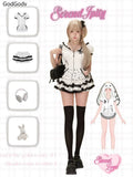 SHOPMOCHO Summer Sweet Preppy Style 2 Piece Sets Women Y2k Kawaii Lolita Design Tops + High Waist Chic Skirt Female Princess Retro Outfits