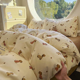 SHOPMOCHO Floral Style Duvet Cover Soft Quilt Cover Single/Double/Queen Size Comforter Covers Girls Room Bedding (Pillowcase Need Order)