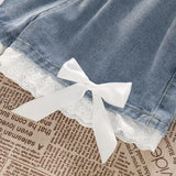 SHOPMOCHO Blue High Waist Denim Shorts for Women Youthful Cheap Classic Stretchy Kpop Japanese 2000s Style Hot XL Short Jean Pants Woman