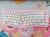 SHOPMOCHO Cat Keycaps Cute Keycap Set of Keys PBT Key Cap Gift EAO Sublimation Mechanical Keyboard Cap 2.25 U 2.75U for Alice