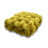 SHOPMOCHO Square Knot Stuffed Cushion Nordic Aesthetic Pillow Decorative Plush Pillow Office Sleeping Floor Windowsill Back Cushion Decor