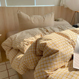 SHOPMOCHO Nordic sling Cotton Pink Stripes Duvet Cover 150x200 Size Girl's Room housse de couette Skin friendly Breathable Comforter Sets