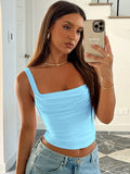 Shopmocho New Women Tank Tops Summer Solid Sexy Backless Streetwear Casual Slim Sleeveless Camisole Fashion Folds Tank Tops Lady Clothing