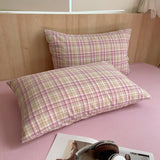 SHOPMOCHO 100 Cotton Pillowcase 2 PCS Colorful Stripe Pillow Case Bedding Black Pillow Cover Envelope Pillow Case Cover Nordic Sling