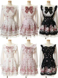 SHOPMOCHO Harajuku Sweet Bow Black Plaid Dresses All-match Slim Fit Kawaii Lolita Dress for Women Autumn New Long Sleeve Vestidos De Mujer
