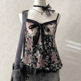 SHOPMOCHO-Unique Harajuku Mesh yarn Rock Goth Y2k Tank Top 2000S Hiphop CozyFit Vest Vintage Punk Sleeveless Top Chic Streetwear Crop top