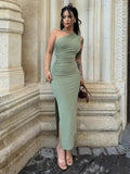 Shopmocho Summer Maxi Dress Women Sexy Split Fashion Sleeveless Backless Slim Dress Female Casual Streetwear Club Elegant Party Dresses
