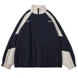 SHOPMOCHO Hip Hop Varsity Jacket Men High Street Patchwork Color Block Windbreaker Outerwear Coats Spring Autumn Thin College Jackets Male