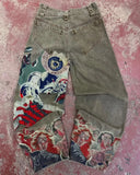 SHOPMOCHO  Streetwear Y2K Jeans Mens Womens Casual Hip Hop Punk Baggy Jeans Retro Oversized Graphic Embroidery High Waisted Wide Leg Jeans