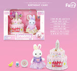 SHOPMOCHO Little Rabbit Bedroom kitchen outdoor gamesLovely Scene Play Toys Simulation Modelling Children Birthday Easter Gift