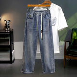 SHOPMOCHO Men's Loose Straight Leg Jeans 2026 New Style Casual Comfortable Men's Denim Trousers Fashionable Male Fashion