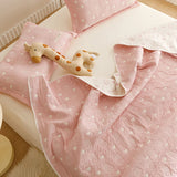 SHOPMOCHO Pure Cotton Three-layer Yarn Fabric Children Summer Blanket Spring Soft Skin Friendly Quilt Air Conditioner Comforter Adult Kid