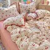 SHOPMOCHO 2025 New Lace Single Item Quilt Cover Skin-friendly Cotton Korean Version French Shell Quilt Cover Two People Use Bedding