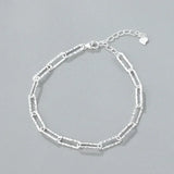 SHOPMOCHO Niche Design Star Chain Tassel Bracelet for Women Fantasy Blue Crystal Beads Elastic Rope Bracelet Best Friend Jewelry Gifts