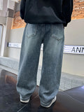 SHOPMOCHO Boy's jeans, boy's all-season loose trendy jeans, street casual hip-hop pants, festival-style pants