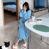 SHOPMOCHO Nightgowns Women Leisure Solid Sweet Princess Style Ulzzang Lace Solid Chic Sleepshirts Lovely Soft Home Wear Nighty 2025