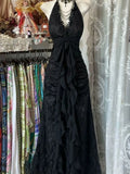 SHOPMOCHO France Vintage Slim Slash Neck Sleeveless Dress Women Gothic Y2k V-neck Black Summer Dresses High Street Chic Skinny Clothing