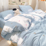 SHOPMOCHO Floral Style Duvet Cover Breathable Quilts Cover Single/Double/Queen Size Comforter Cover Home Bedding (Pillowcase Need Order)