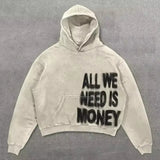 SHOPMOCHO Y2k Zipper Hoodie Letter Pattern Gothic Punk Sportswear Brown Hoodie Sportswear Hoodie Long Sleeve Super Large Hoodie Jacket