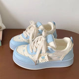 SHOPMOCHO 2025 New Women Sneakers Fashion Cute Ladies Causal Shoes Patchwork Non-slip Women's Sports Shoes with Bowknot Женская Обувь