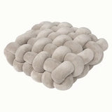 SHOPMOCHO Square Knot Stuffed Cushion Nordic Aesthetic Pillow Decorative Plush Pillow Office Sleeping Floor Windowsill Back Cushion Decor