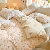 SHOPMOCHO 1Pcs 100% Cotton Printed Duvet Cover Cartoon Pattern Skin Friendly Breathable Comforter Cover Bedclothes for Children Students