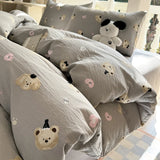 Shopmocho Floral Style Quilt Cover and Pillowcase Adults Kids Room Bedding Soft Blanket Cover Printed Duvets Cover Set housse de couette