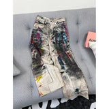 SHOPMOCHO Apricot Women's Jeans Hip-hop Fashion Vintage Streetwear Y2K Wide Leg Straight Jean High Waist Trouser Classic Baggy Denim Pants