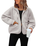 SHOPMOCHO New autumn and winter women polar fleece loose jacket y2k retro Harajuku casual street jacket top