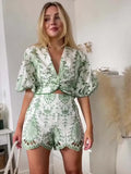 Shopmocho Woman 2 Pieces Shorts Sets 2025 New Fashion Embroidery Short Blouse Summer Women Suit Shorts Two Piece Set Womens Outfits
