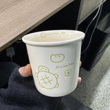 Shopmocho New ins colorful polka dot smiley face espresso cup small hand-held cup ceramic cup