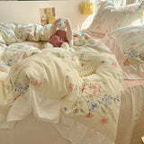 SHOPMOCHO 3pcs Provence style Duvet Cover Set (1*Duvet Cover + 2*Pillowcase, Without Core),soft fabricBedding Set