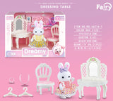SHOPMOCHO Little Rabbit Bedroom kitchen outdoor gamesLovely Scene Play Toys Simulation Modelling Children Birthday Easter Gift