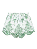 Shopmocho Woman 2 Pieces Shorts Sets 2025 New Fashion Embroidery Short Blouse Summer Women Suit Shorts Two Piece Set Womens Outfits
