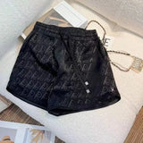Shopmocho Summer New Women's Elastic Waist Five-Quarter Length Shorts Casual Loose Slimming Sporty Versatile Long Pants